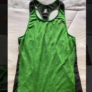 Rabbit Running Green and Grey Workout Tank